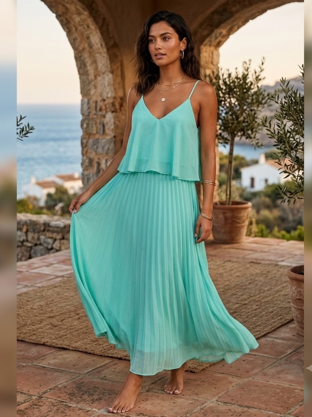 💐B.DARLIN Mint Green Dress